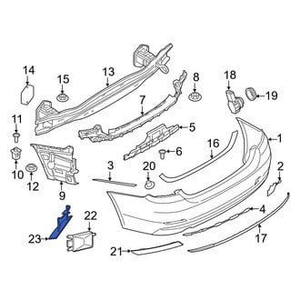 BMW OE - Left Blind Spot Detection System Warning Sensor Bracket