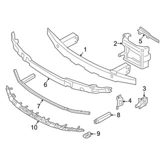 BMW OE - Front Bumper & Grille - Bumper & Components (W/O M Sport Design Bumper Support)