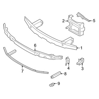 BMW OE - Front Bumper - Bumper & Components (With M Sport Design, Bumper Support)