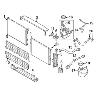 BMW OE - Cooling - Radiator & Components (MILD HYBRID EV-GAS (MHEV))