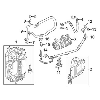 BMW OE - Air Conditioner & Heater - Condenser, Compressor & Lines