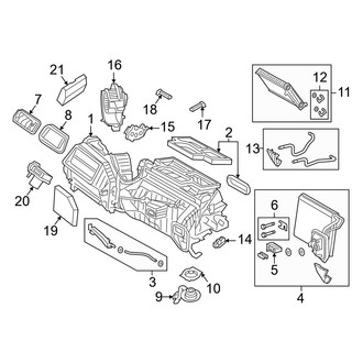 BMW OE - Air Conditioner & Heater - Evaporator & Heater Components