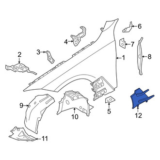BMW OE - Front Right Fender Molding