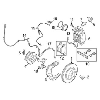 BMW OE - Front Suspension - Brake Components (W/O M Sport Brakes)