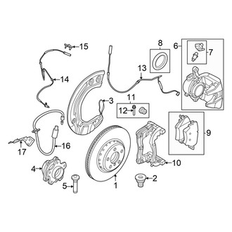 BMW OE - Front Suspension - Brake Components (W/O M Sport Brakes)