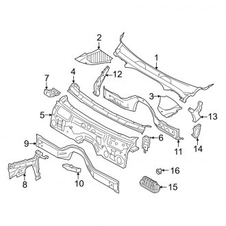 2025 BMW 4-Series Cowl Panels & Parts | Vent Grills — CARiD.com