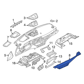 BMW OE - Right Instrument Panel Molding