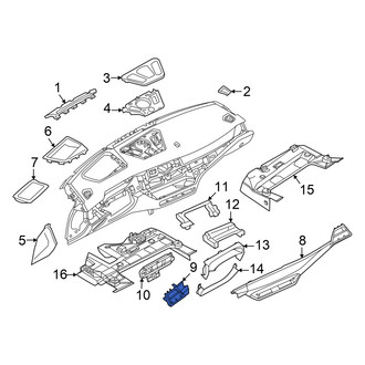 BMW OE - Left Instrument Panel Molding