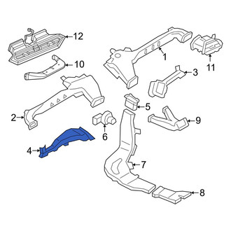 BMW OE - Front Center Left Instrument Panel Air Duct