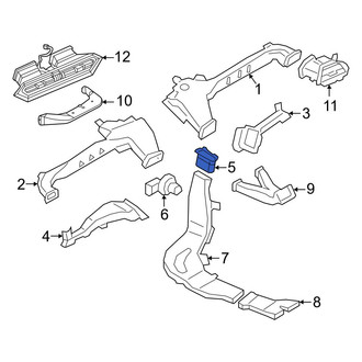 BMW OE - Front Right HVAC Duct Adapter