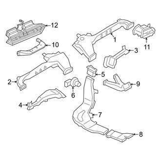 BMW OE - Instrument Panel - Ducts