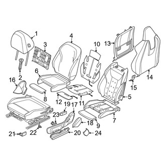 BMW OE - Seats & Tracks - Passenger Seat Components (W/O Ventilation)
