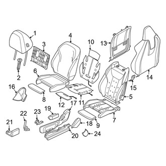 BMW OE - Seats & Tracks - Driver Seat Components (W/O Ventilation)