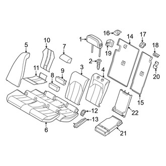 BMW OE - Seats & Tracks - Rear Seat Components (Cushions & Covers)