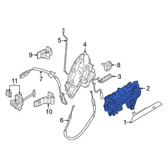 BMW OE - Front Left Exterior Door Handle Base