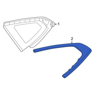 BMW OE - Rear Left Quarter Panel Reveal Molding