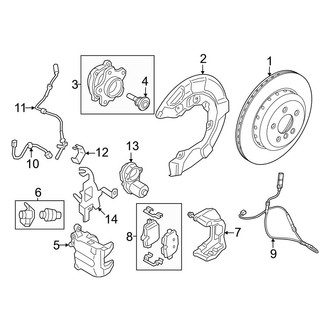 BMW OE - Rear Suspension - Brake Components (With M Sport Brakes)