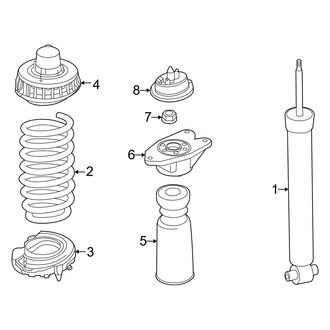 BMW OE - Rear Suspension - Struts & Components (W/O Adaptive M Suspension)