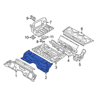 BMW OE - Rear Right Floor Pan Crossmember