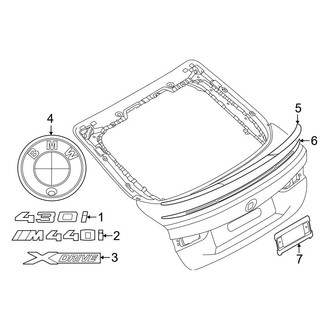 BMW OE - Lift Gate - Exterior Trim