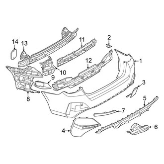 BMW OE - Rear Bumper - Bumper & Components (With M Sport Design)