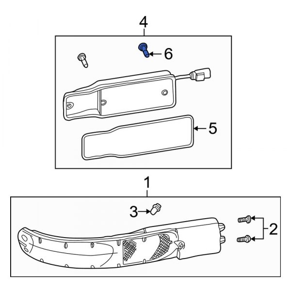 Turn Signal Light Housing Bolt