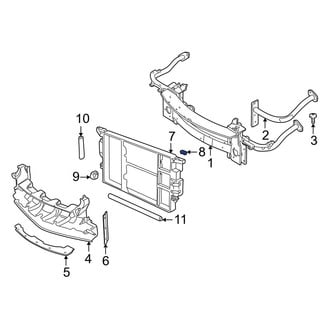 BMW OE - Upper Radiator Insulator