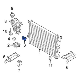 BMW OE - Upper Radiator Insulator