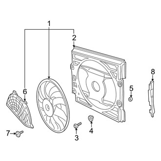 BMW OE - Air Conditioner & Heater - Condenser Fan (Pusher Fan)