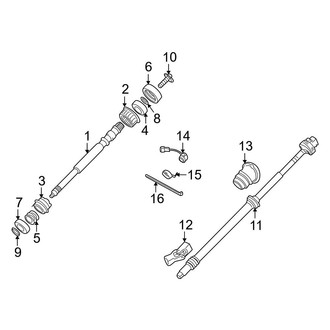 BMW OE - Steering Column - Shaft & Internal Components (5.0L)