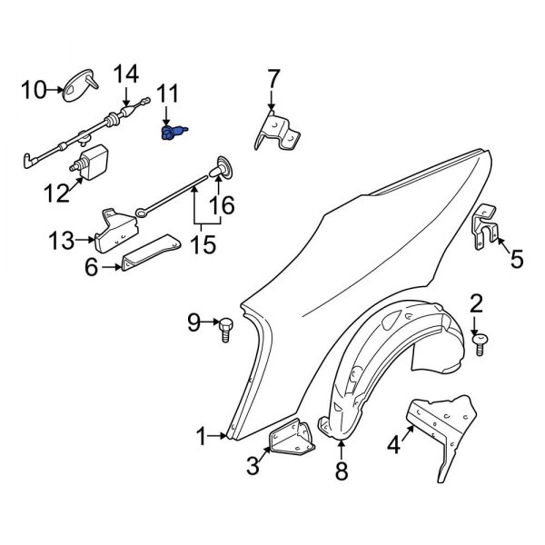 Fuel Door Latch