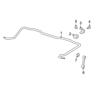 BMW OE - Rear Suspension - Stabilizer Bar & Components (5.0L)