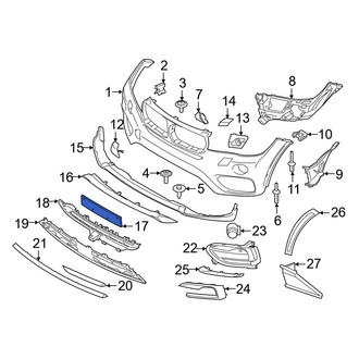 BMW OE - Front License Plate Bracket