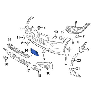 BMW OE - Front License Plate Bracket