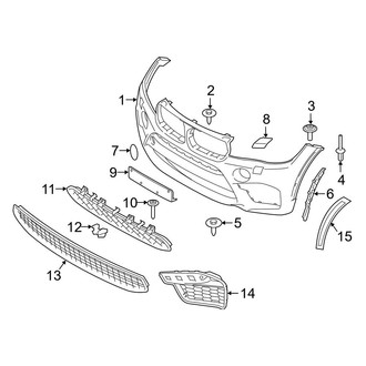 BMW OE - Front Bumper & Grille - Bumper & Components (Bumper & Components), (M)