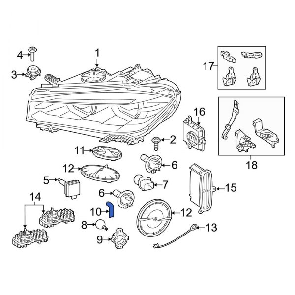 Headlight Housing Vent Tube