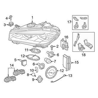 BMW OE - Front Lamps - Headlamp Components (Xenon)
