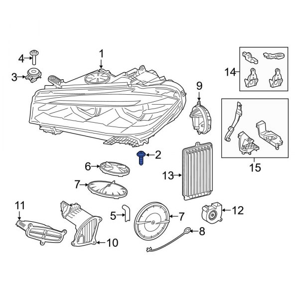 Headlight Mounting Screw