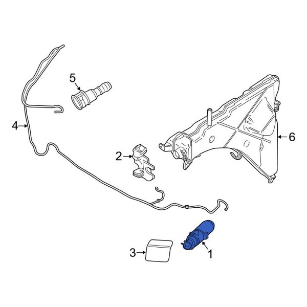 Headlight Washer Nozzle