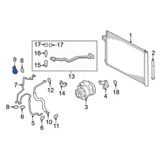 BMW OE - A/C Refrigerant Pressure Sensor