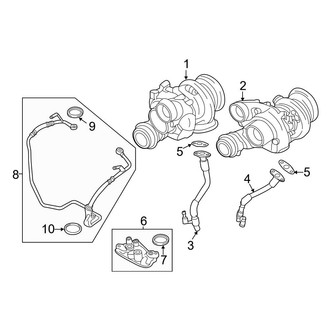 BMW OE - Engine - Turbocharger & Components (Turbocharger & Lines), (M)