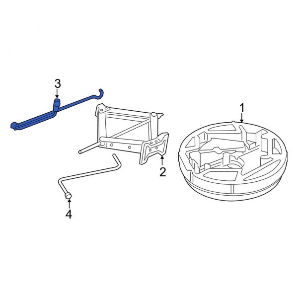 BMW OE 71126756310 Floor Jack Handle