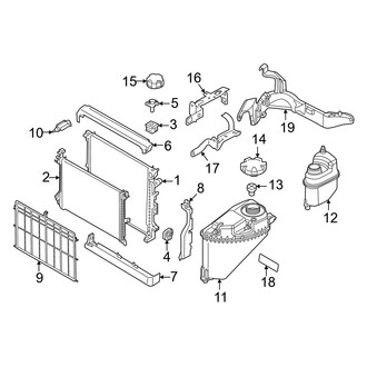 BMW OE - Cooling - Radiator & Components (Primary), (M50i)