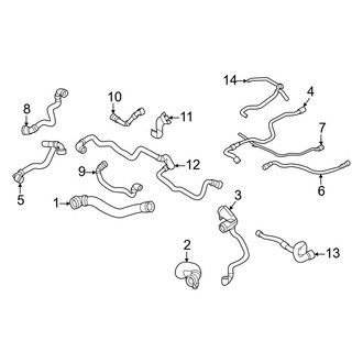 BMW OE - Cooling - Radiator & Components (Hoses Primary), (M50i)