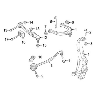 BMW OE - Front Suspension - Suspension Components (Knuckle & Control Arms), (RWD)