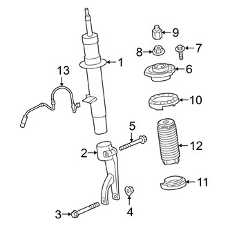 BMW OE - Front Suspension - Struts & Components (W/O Air Suspension), (RWD)