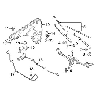 BMW OE - Windshield - Wiper & Washer Components (M / M Competition / M50i / sDrive40i / xDrive40i)