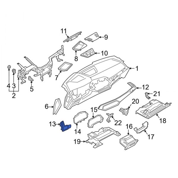 BMW OE 51459483653 - Left Instrument Panel Trim Panel