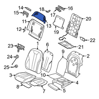 BMW OE - Front Center Left Seat Back Panel
