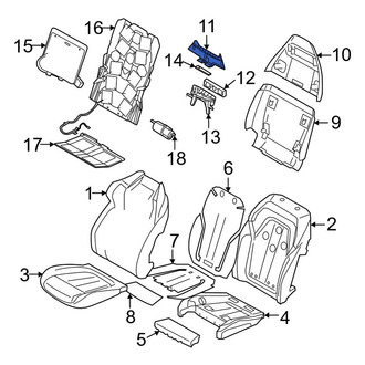 BMW OE - Front Right Seat Back Panel Bracket